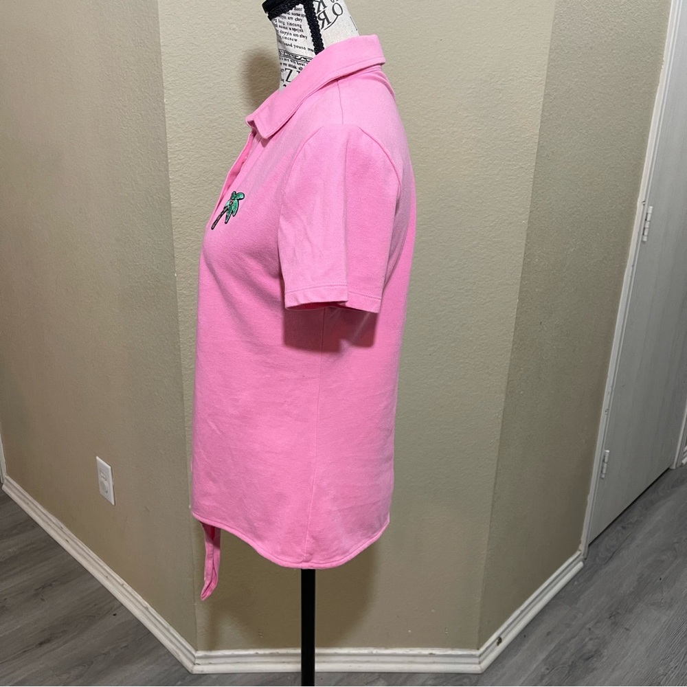 Talbots Pink Polo Style Shirt with Palm Tree Embroidery
Iowa - Picture 3 of 11